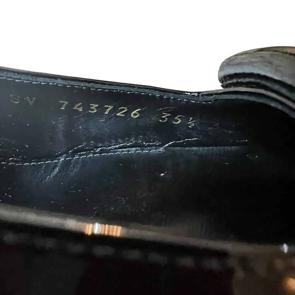 Saint Laurent Tom Slingback Pump 60 Black Patent Leather  NEW EU 35.5 US 5.5 - Picture 15 of 16